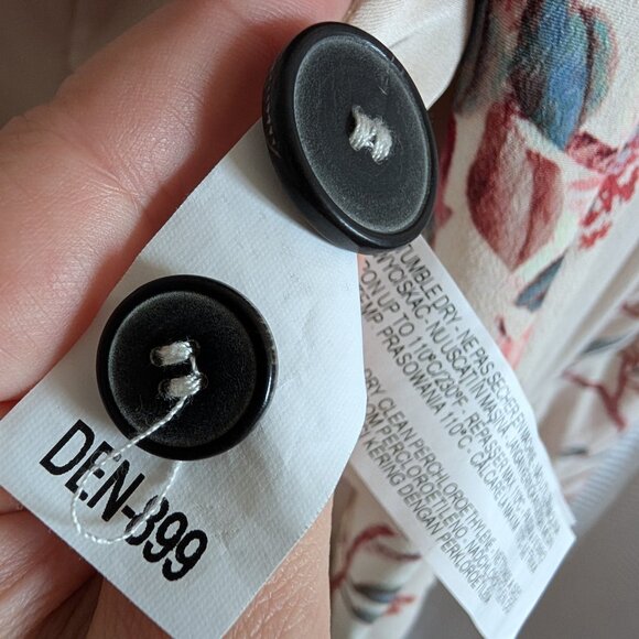 Zara Woman Floral & Blue jay print Blazer Size XS Spring Lightweight Feminine - Picture 13 of 16